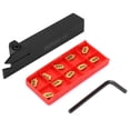 thumbnail image 4 of ZQ2020R-3 Lathe Grooving Turning Tool Holder + 10pcs SP300 Carbide Inserts + Wrench, 4 of 8