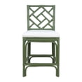 thumbnail image 3 of Hampton Chippendale Counterstool, 39.2"H, Dark Olive Green, 3 of 5