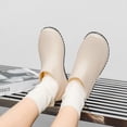 thumbnail image 4 of Women's Slip On Breathable Walking Shoes, Low Cut Soft Sole Waterproof Short Rain Boots Design with Cushion Comfort, Sneakers for Daily Leisure Gift, 4 of 8