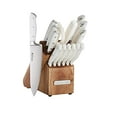 thumbnail image 1 of Sabatier Forged Triple Rivet Knife Block Set, 15-Piece, White, 1 of 5