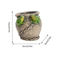 thumbnail image 2 of Cement Animal Planter 5.51X5.11X5.11 Inch Frog Turtle Design Sturdy for Terrace Garden Small Succulent, 2 of 4