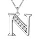 thumbnail image 1 of Collar de 26 letras, accesorios de moda de diamantes, regalos para la novia del amante Wmkox8yi sjalhkljlk5871, 1 of 1