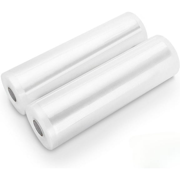 4 Rolls Vacuum Sealer Bags 8" x 50' 4 Mil Embossed Food Saver Storage Package, BPA-Free Plastic