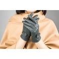 thumbnail image 2 of Women Leather Gloves Winter Warm Real Lambskin Fleece Lined Driving Gloves, 2 of 11