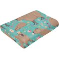 thumbnail image 2 of Capybara Blanket Capybara Gifts Capybara Stuff for Capybara Lovers Capybara Birthday Decoration Plush Blanket for Girls Boys Kids Women Men Adults, 60"x 80", 2 of 6