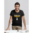 thumbnail image 2 of "Wanna Play Chess?" Across Chest Quote Horse Graphic Men Black T-Shirt, Male Large, 2 of 4
