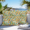 thumbnail image 2 of Outdoor Waterproof Pillow Covers Pack of 2, Summer Plant Country Watercolor Yellow Lemon Flower Decorative Throw Pillowcases Cushion Covers for Garden Patio Tent Sofa Couch, 18x18 inch, 2 of 8