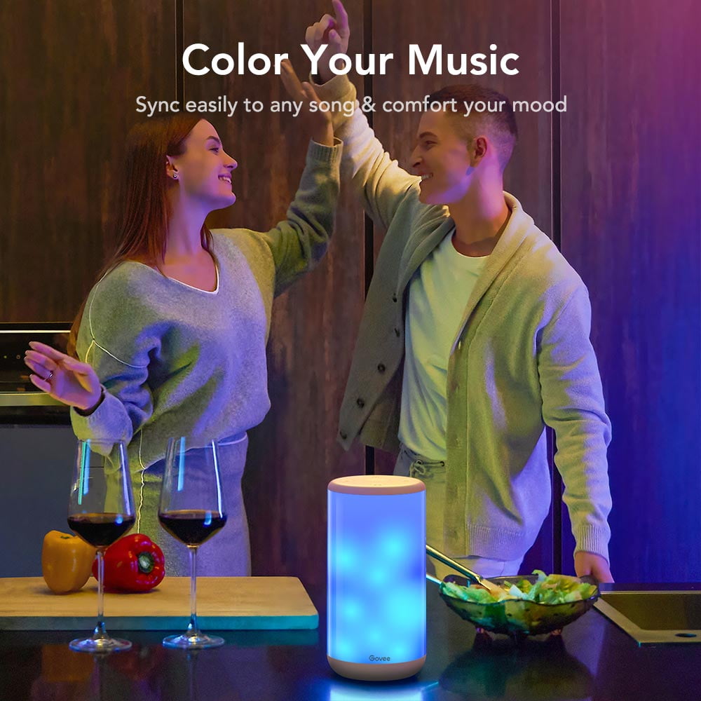 Govee Aura Smart LED Desk Lamp, RGBIC, Dimmable, Corded Electric, 16 Million Light Colors