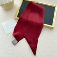 thumbnail image 3 of Lilgiuy Small Ear Socket Cross Small Silk Scarf Feminine Binding Bag Hair Band Decorative Scarf 2022 Fall Winter, 3 of 4
