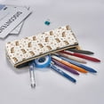 thumbnail image 5 of Naloa Fall Squirrel Print Leather Pencil Case - Portable Big Capacity Pencil Pouch Organizer Bag Stationery Bag for Work & Office Pencil Pen Case, 5 of 5