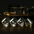 thumbnail image 3 of Old Fashioned Whiskey Tumblers, MyGift Set of 4 Tilted Crystal Scotch & Bourbon Glasses in Gift Box, 3 of 7