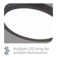 thumbnail image 2 of FM-07RN-935-BK WAC Limited Round - 15W 1 LED Flush Mount In Functional Style-0.6 Inches Tall and 7 Inches Wide-Black Finish-3500 Color Temperature, 2 of 5