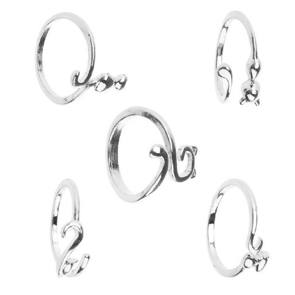 CIYISON Cat Opening Rings Adjustable Finger Rings Eye Catching Crochet Rings Alloy Material Tension Regulator Tool Gift for Cat