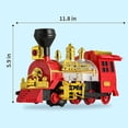 thumbnail image 6 of TYMZDYN Classical Train Toy Electric Steam Locomotive Engine with Smoke, Automatic Bump & Go Trucks with Lights Sound, for Kids Age 3 and Up Boys Girls Children, 6 of 6