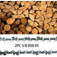 thumbnail image 3 of Opuladuo 2PC 12 inch Chainsaw Chain for Greenworks 40V 20262 20292 Chainsaw, Replacement Chain for Sun Joe SWJ698E 9A Chain Saw - (12inch,3/8" - .050" - 45 DL), 3 of 8