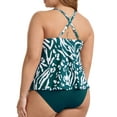 thumbnail image 2 of Anne Cole Womens Plus Animal Print Criss-Cross Tankini Swim Top, 2 of 2
