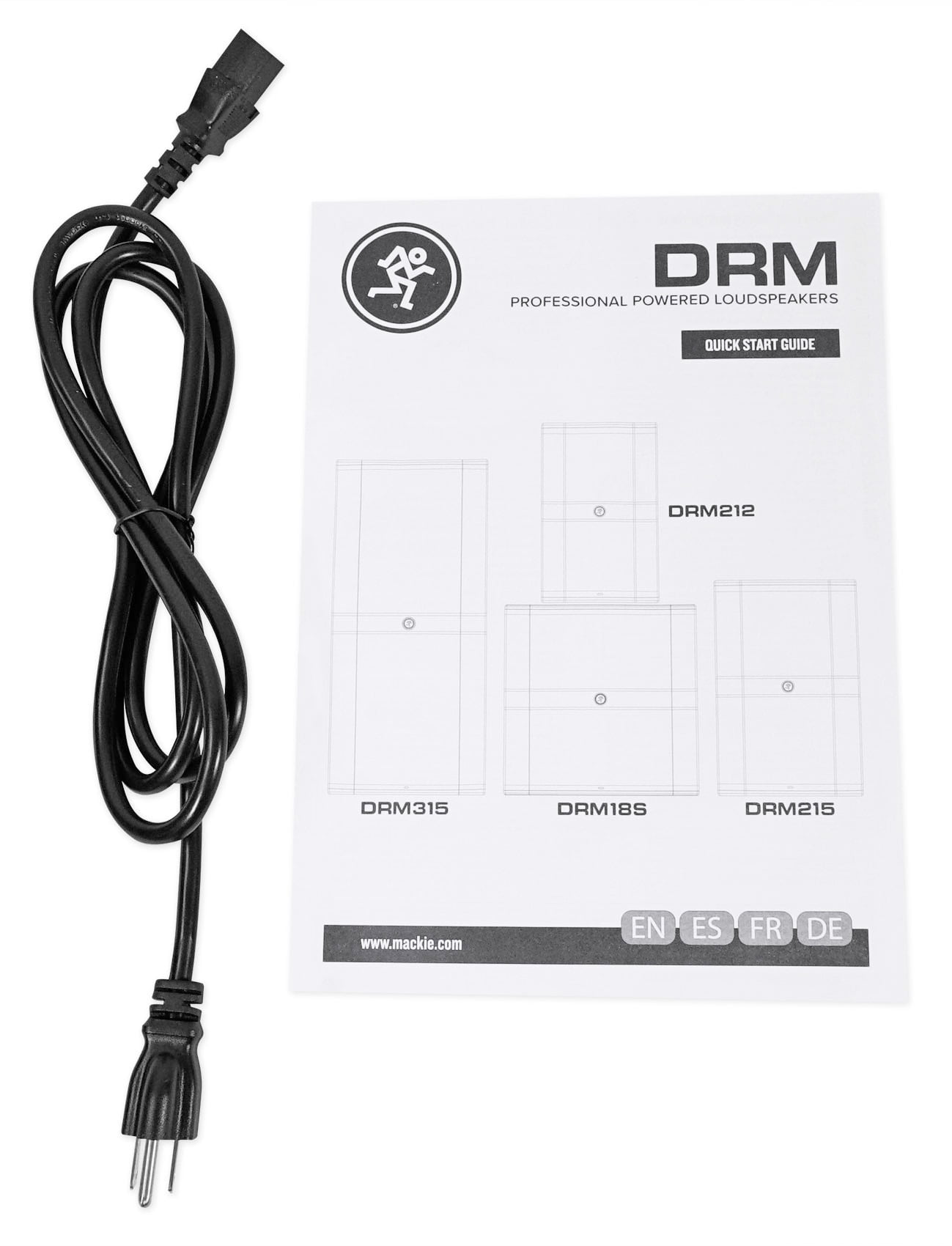 Mackie DRM18S 2000w 18" Powered DJ PA Subwoofer Sub+Dual Wireless Microphones
