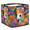 Multicolor 4, variant on CURLYOOT Western Boho Cube Storage Bin, 13 x 13 x 13 Storage Cube Bins for Organizing, Abstract Geometric Fabric Foldable Closet Baskets with Handles for Closet, Shelves, Clothes