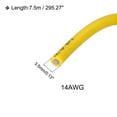 thumbnail image 2 of Silicone Wire 14AWG 14 Gauge Flexible Tinned Copper Standard High-Temperature Hookup Wire Yellow 7.5m/25ft, 2 of 6