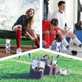 thumbnail image 4 of 20 Oz Soccer Print Skinny Insulated Stainless Steel Tumblers With Straw & Lid Metal Double Wall Vacuum Travel Coffee Mug Gift For Soccer Fans, 4 of 7