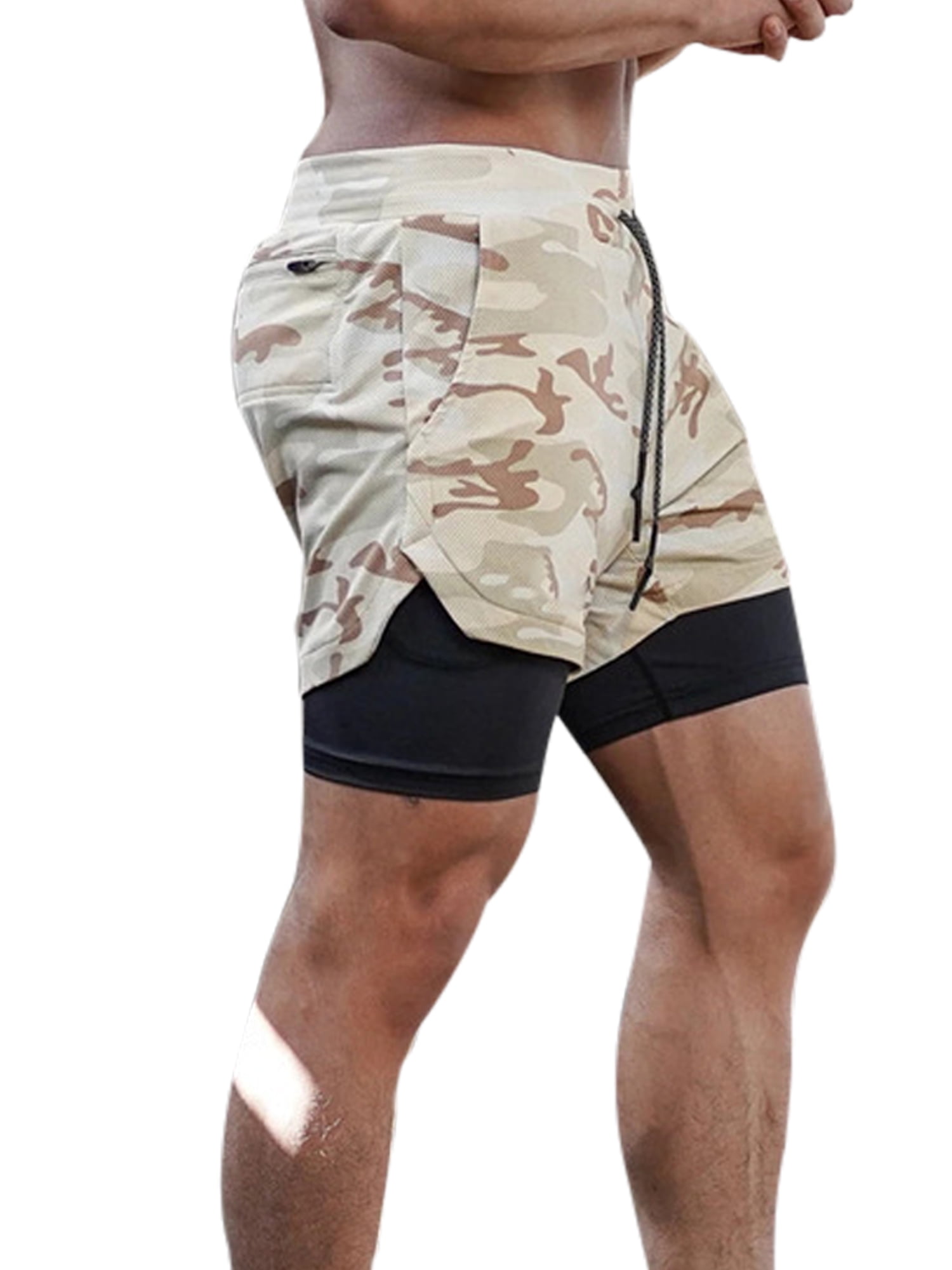 YGRAA Camo Beach Shorts Running Casual Sport Boardshorts for Men YGRAA Camo Beach Shorts Running Casual Sport Boardshorts for Men
