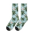 thumbnail image 5 of Crew Socks for Women Men Athletic - Hawaiian Style Flamingo Soft Comfort Breathable Mid-Calf Sole Running Socks Womens Men, 5 of 7