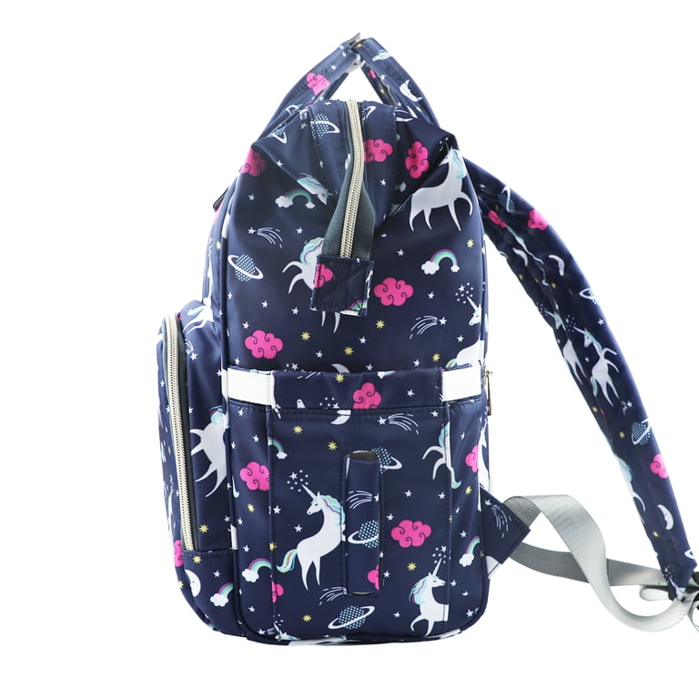 LEQUEEN Unicorn Diaper Bag Backpack, Water-Resistant photo 8