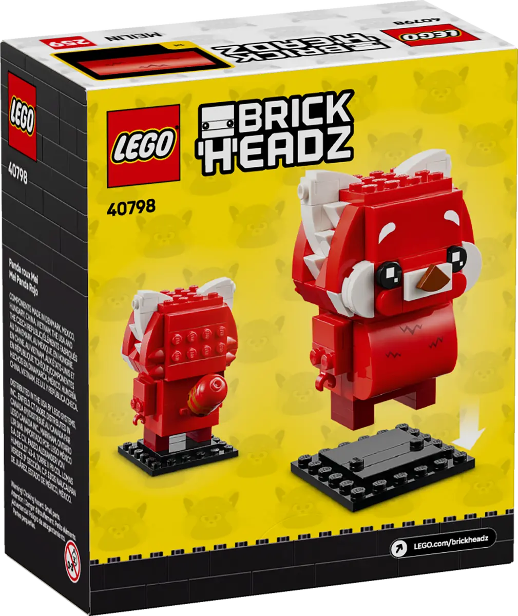 Lego Brickheadz 40798 Red Panda Mei 121 Piece Set New In Factory Sealed Box