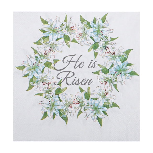 Easter Napkins Paper Disposable Cocktail Napkins Printed Easter Theme 20 Pack for Party Buffet Table Settings