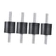 thumbnail image 2 of 4x soporte de goma amortiguador soportes de goma accesorios de perno soporte de goma antivibraciones para compresores de aire de bomba de agua de 30mmx30mm M8, 2 of 8