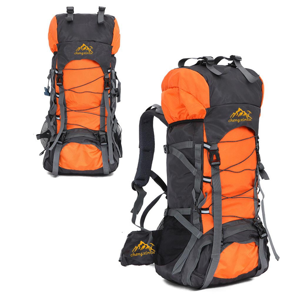 Men's 55L Large Capacity Travel Bag Hiking Climbing Backpack Rucksack Daypack 