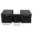 thumbnail image 2 of Outdoor Patio Furniture Covers 3-Piece Set, Waterproof Conversation Set Covers for 2 Chairs & Coffee Table, UV Resistant Protection, Black, 2 of 2