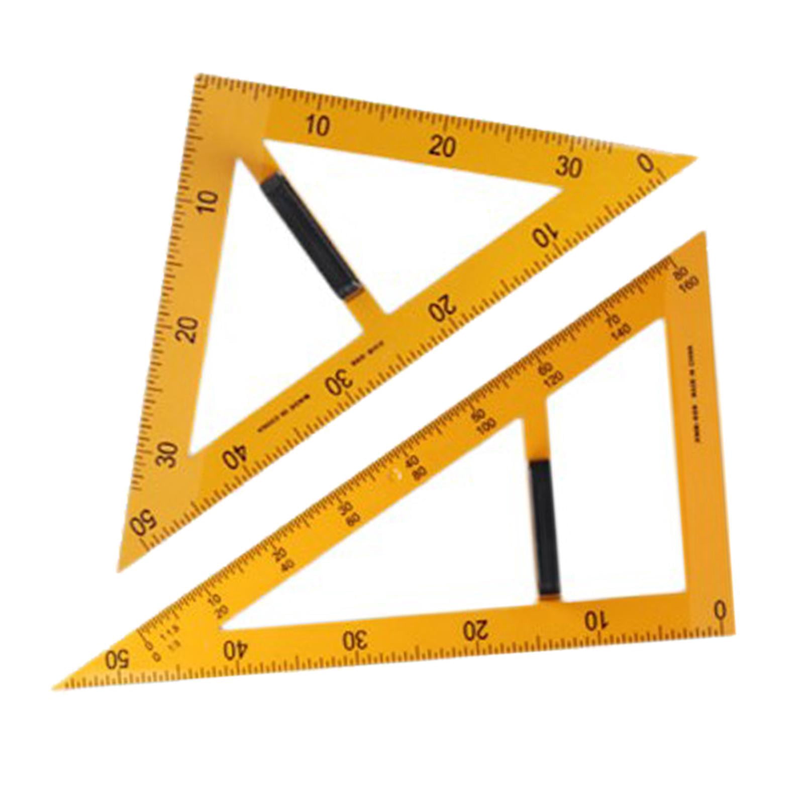 Large Number Math Geometry Ruler Teaching Supplies Measuring Rulers Tool for Chalkboard School White Board Board Engineering , 4 Pieces, As Described