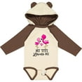 thumbnail image 3 of Inktastic My Titi Loves me with Two Flamingos Boys or Girls Long Sleeve Baby Bodysuit, 3 of 5