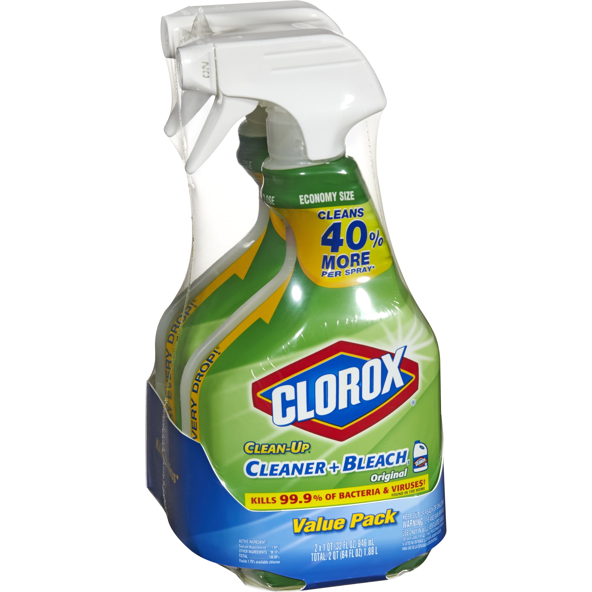 Clorox CleanUp All Purpose Cleaner with Bleach, Spray Bottle, Original