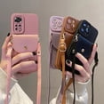thumbnail image 2 of Note11s Crossbody Card Slot Bag Holder Case On For Xiaomi Redmi Note 11 8 9 10 7 Pro 11s 10s 9s 11pro 4g 5g Cord Silicone Cover, 2 of 5