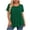 Z1-Army Green-wiyuqeen women's shirt, variant on Wiyuqeen Women Tropical Floral Print Pleated Tunic Top Plus Size Loose Round Neck Short Sleeve Casual Shirt L-4XL