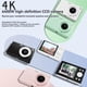 thumbnail image 2 of Cámara Digital CCD 4K de 64 MP, Wifi, HD, Zoom Digital 16X, Pantalla de 2,8 Pulgadas, Tarjeta de 64 GB, Color Verde., 2 of 5