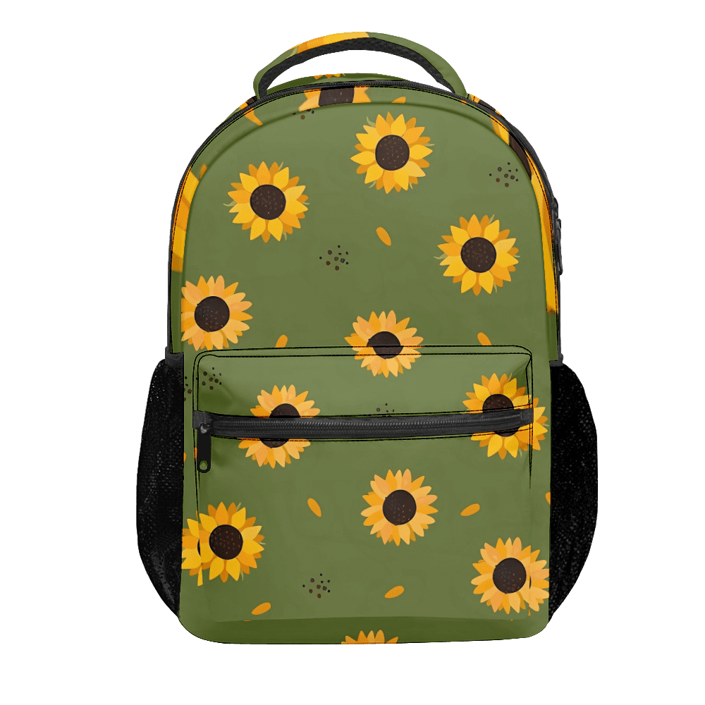 FABOTD Schoolbag Children Bookbag, Sunflower Schoolbag, Backpacks for