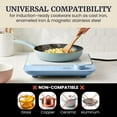 thumbnail image 6 of Elite Gourmet EIND57BL SlimStore™ Induction Cooktop, Touch Controls, Ultra Thin 2" Profile, 10 Power Levels, Temps 140°F to 465°F, Fast Heat Up, Blue, 6 of 9