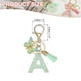 thumbnail image 2 of Uxcell Alphabet Initial Keychain, Resin Cute Keychains with Tassel Butterfly Letter Pendant Charm A, 2 of 7
