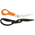 thumbnail image 3 of Fiskars Multi-Purpose Garden Shears 356922 - Ergonomic Steel Blade - Orange & Black, 3 of 8