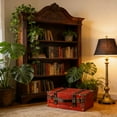 thumbnail image 6 of Wzmzjy Antique Suitcase Old Fashioned Chests Decorative Box for Wedding Travel Home Red, 6 of 9