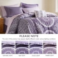 thumbnail image 3 of Regency Heights Twin XL Size Comforter Set, 7-Piece Bed in a Bag Twin XL, Purple Bedding Sets with Sheets, Bed Skirt, 3 of 8