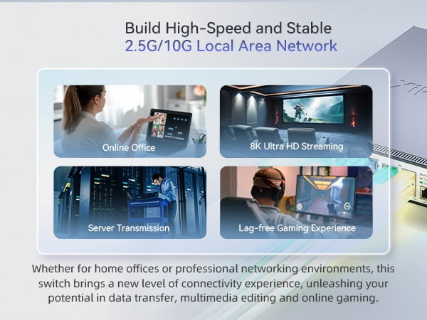 16-Port 2.5G L3 Managed Ethernet Switch, 2.5Gb Network Switch with 12x2.5G RJ45|2x10G RJ45|2x10G SFP+ Ports, DHCP/OSPF/BGP/VLAN/ACL/LACP/IGMP Supported, Built-in Smart Fan, Desktop/Wall-Mount