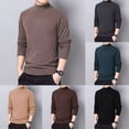 thumbnail image 4 of Mens Half Turtleneck Pullover Long Sleeve Tops Warm Slim Fit T-Shirt Undershirt, 4 of 8