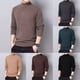 thumbnail image 4 of Mens Half Turtleneck Pullover Long Sleeve Tops Warm Slim Fit T-Shirt Undershirt, 4 of 8
