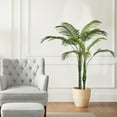 thumbnail image 3 of TINTEC Artificial Palm Tree, 3.2 Ft, Plastic Pot, Decorative Placement, 3 of 8