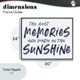 thumbnail image 4 of Stupell Industries Coastal Memories Made In Sunshine Black Framed Giclee Art, 30 x 24, by Lettered and Lined, 4 of 8