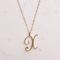thumbnail image 1 of Petit Collier Alphabet Cursif 26 Lettres A-Z Logo Tag Symbole Pendentif Chaîne Clavicule, 1 of 5